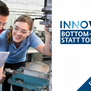 Arbeiter und Logo Innovet