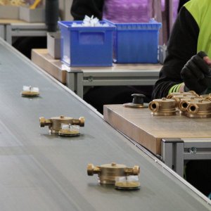 Arbeiter in Fabrik