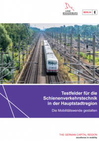 Cover Broschüre Testfelder Schienenverkehrstechnik 2022