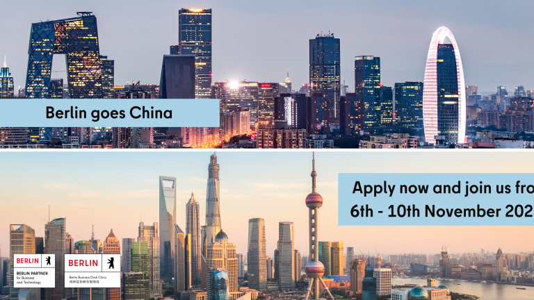 Berlin goes China – Apply now for our delegation trip in November 2023 Berlin goes China – Apply now for our delegation trip in November 2023